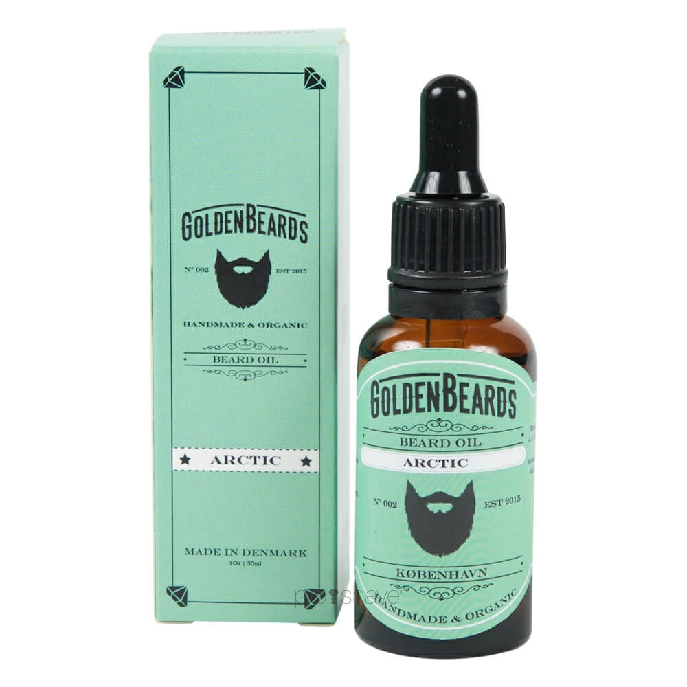 Se Golden Beards Økologisk Skægolie - Arctic (30 ml) hos Proshave